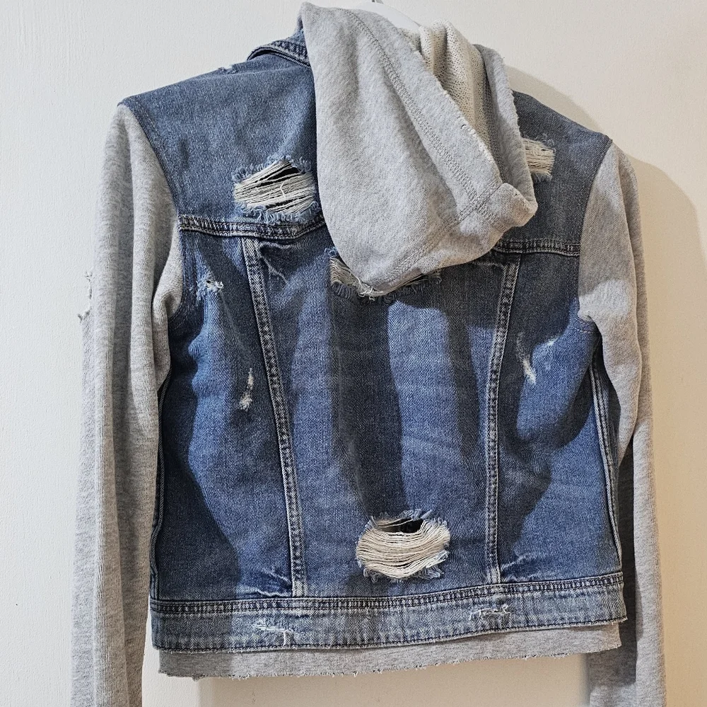 AE Ripped Denim Jacket XXS - Picture 4 of 4